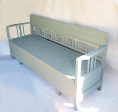 19th Century Painted Swedish Bench or Daybed
