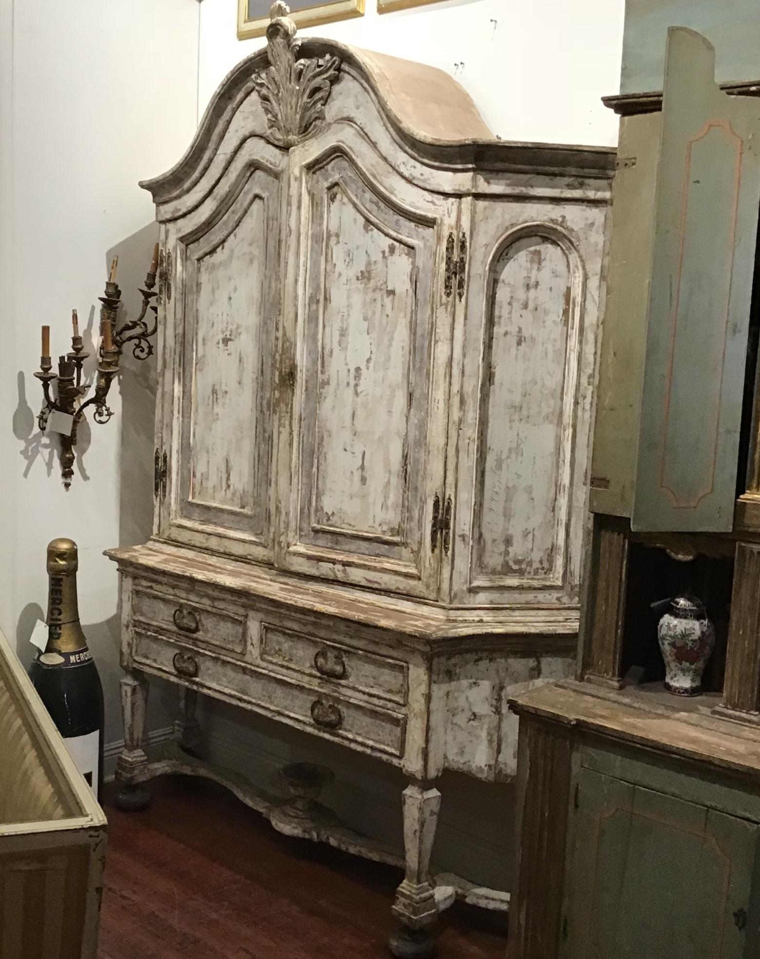 19th Century Painted Swedish Cabinet 2