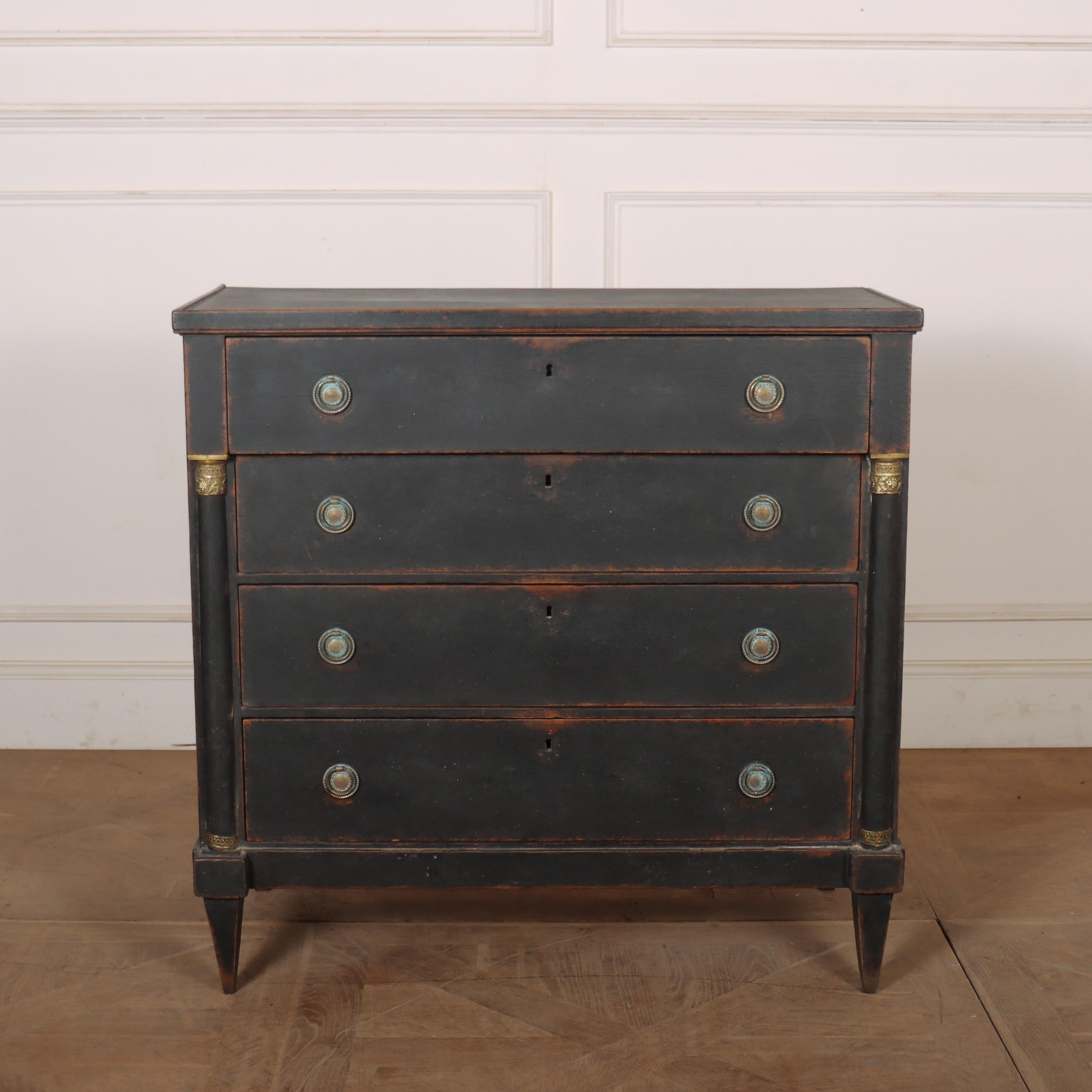 Early 19th C Swedish painted 4 drawer oak commode. 1820

Reference: 8336

Dimensions
37.5 inches (95 cms) Wide
18.5 inches (47 cms) Deep
36.5 inches (93 cms) High