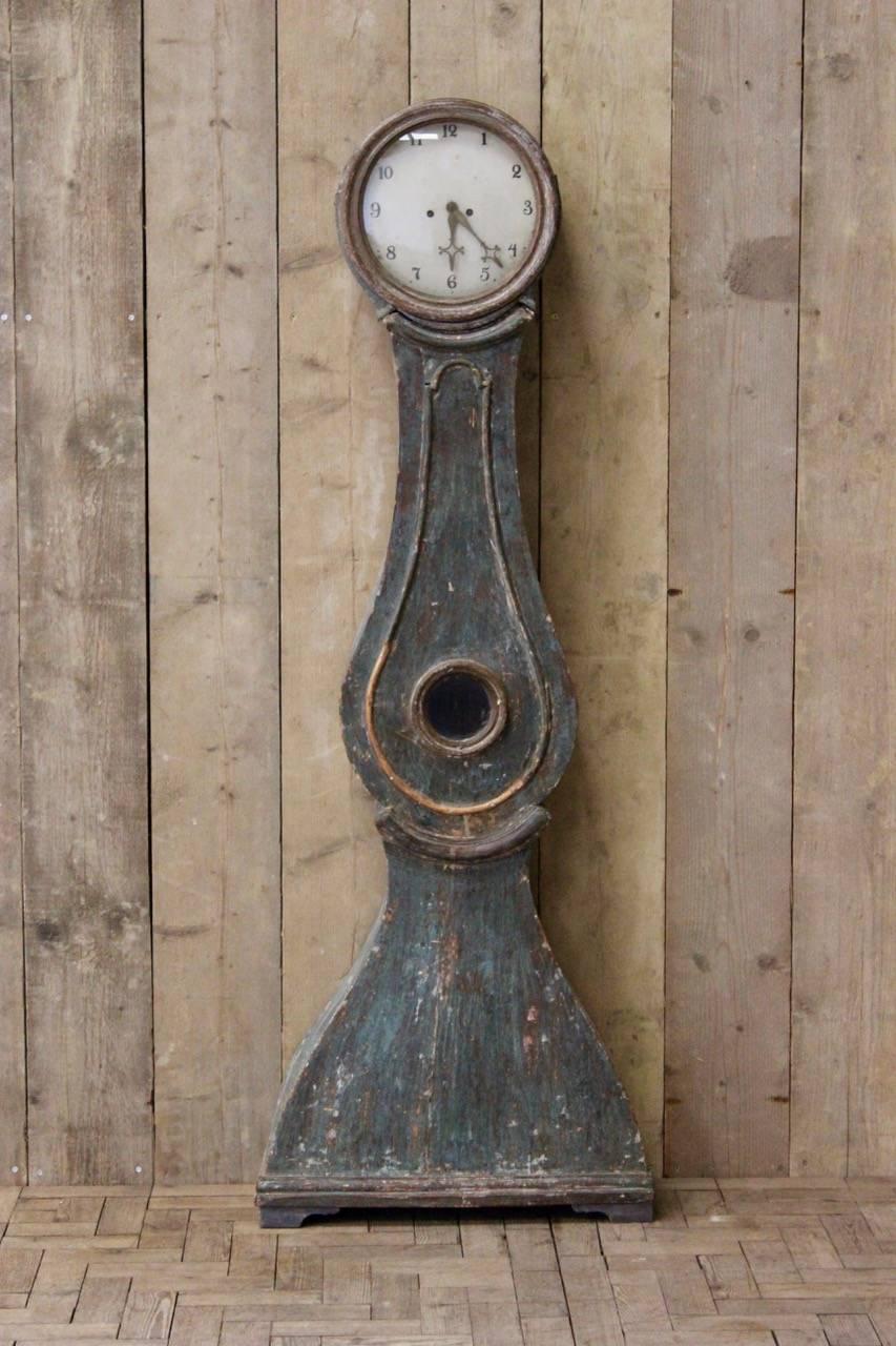 19th Century Painted Swedish Mora Clock For Sale 3