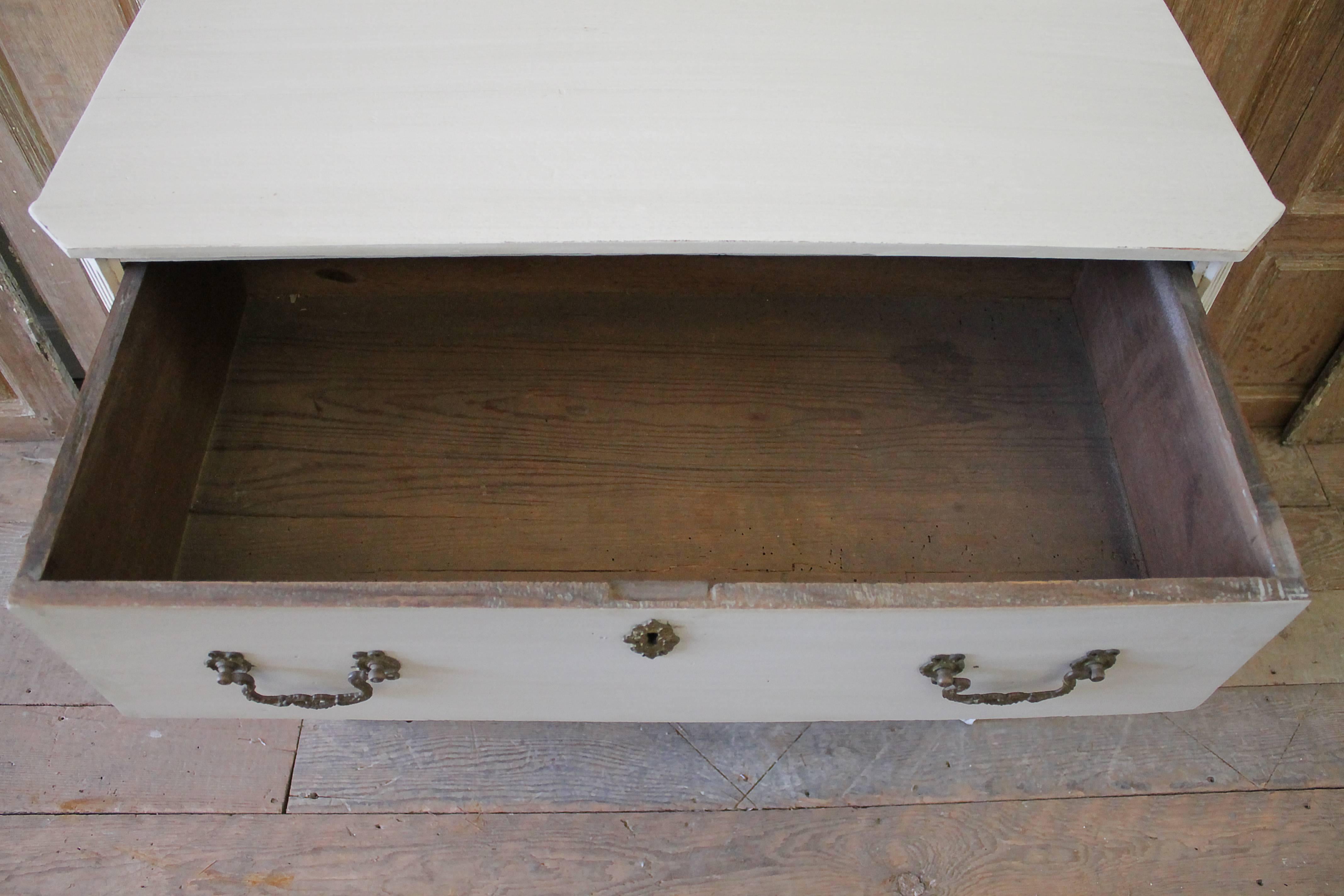 19th Century Painted Swedish Style Three-Drawer Commode 2