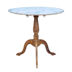 19th Century Painted Swedish Tilt-Top Table