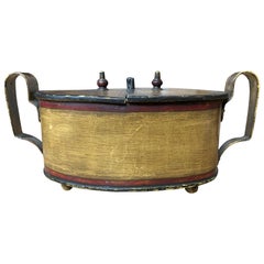 19th Century Painted Tole Egg Carrier