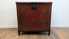 19th Century Painted Trunk
