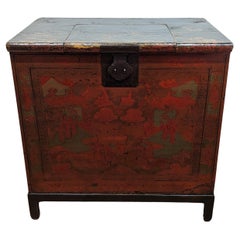 Used 19th Century Painted Trunk 