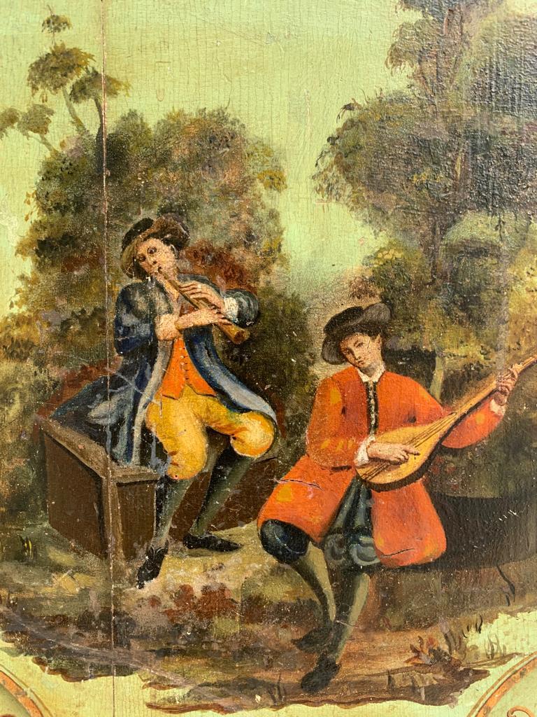 Européen Pièce d'angle en bois peint du 19ème siècle en vente