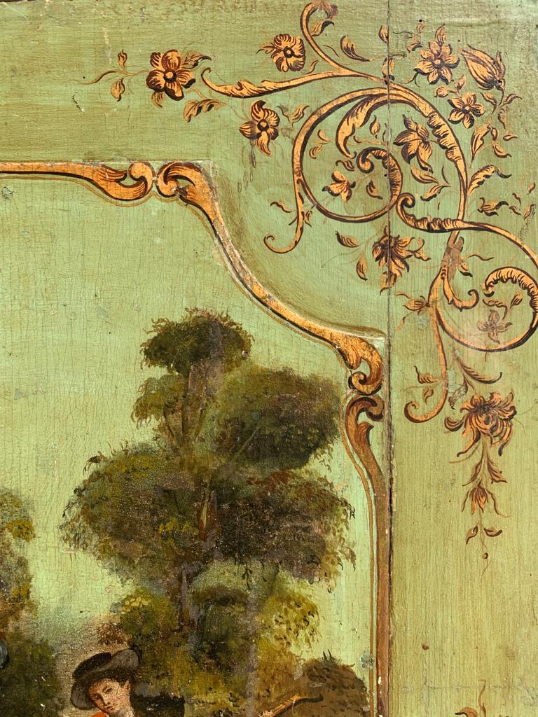 Pièce d'angle en bois peint du 19ème siècle État moyen - En vente à Lisboa, PT