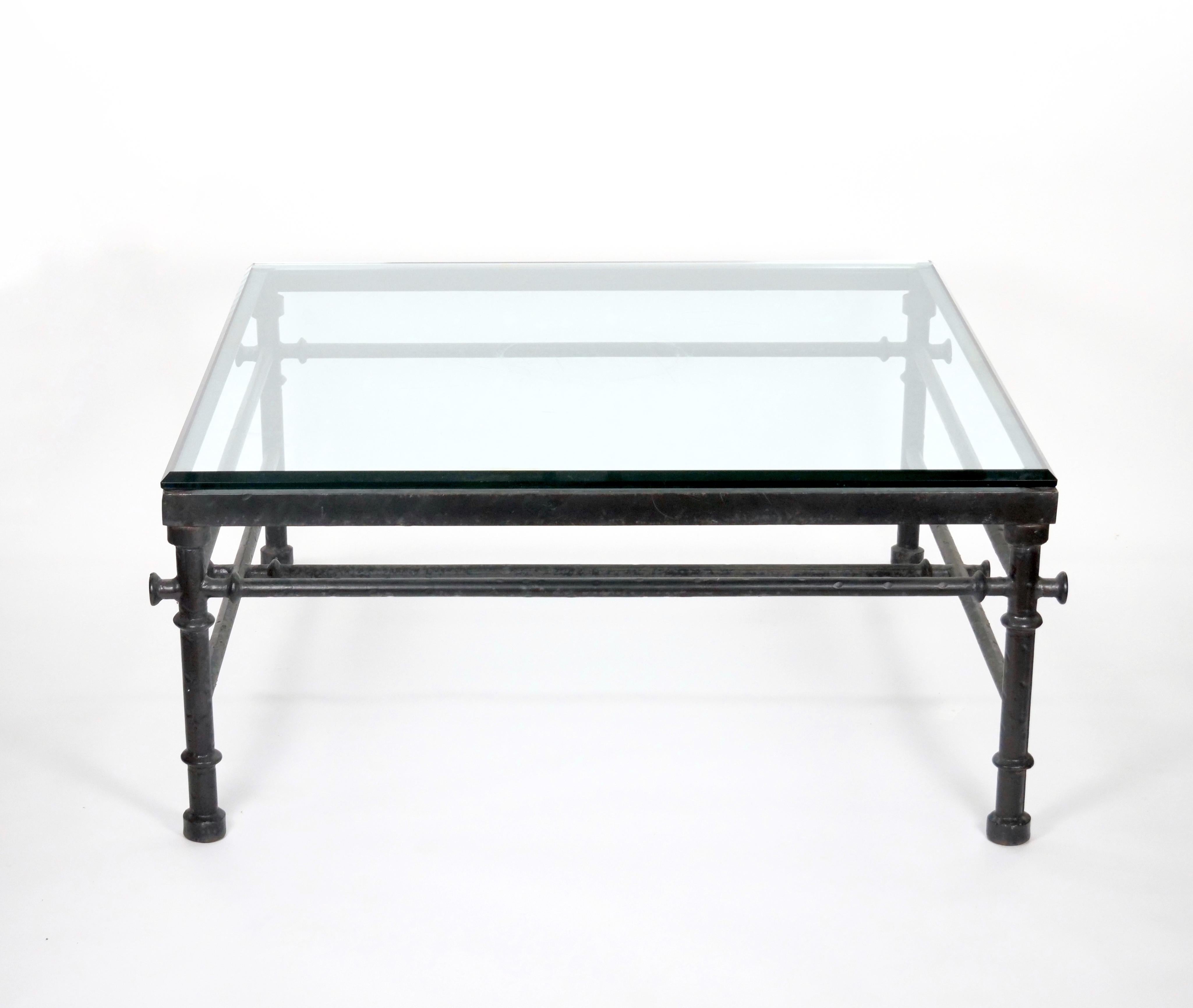 19th Century Painted Wrought Iron Coffee / Cocktails Table For Sale 3