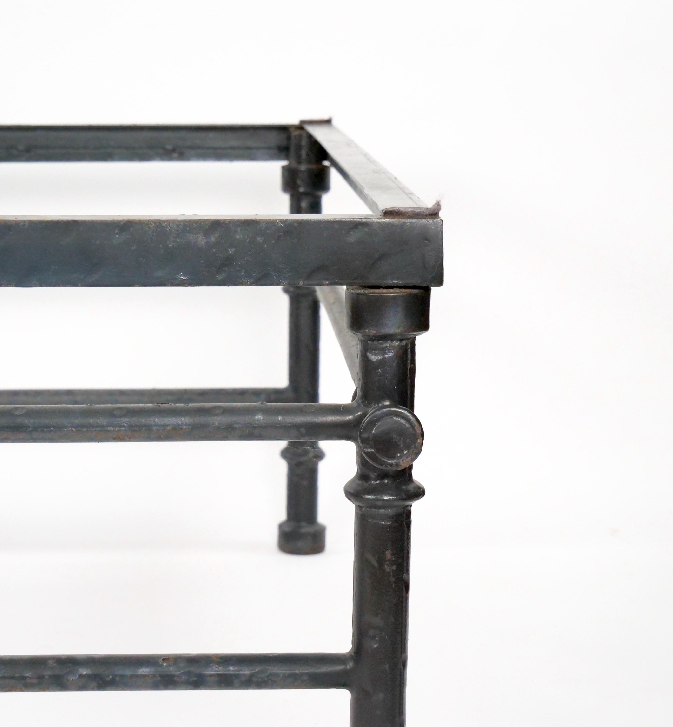 Italian 19th Century Painted Wrought Iron Coffee / Cocktails Table