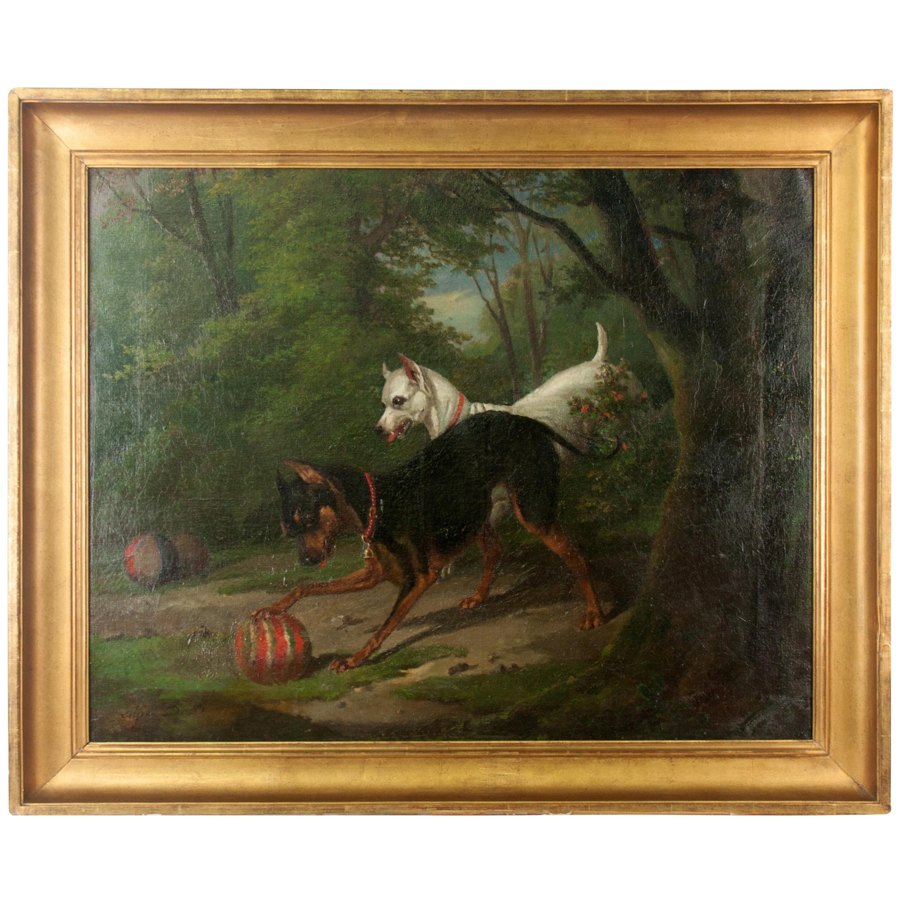 19th Century Painting, Attributed to Alfred de Dreux