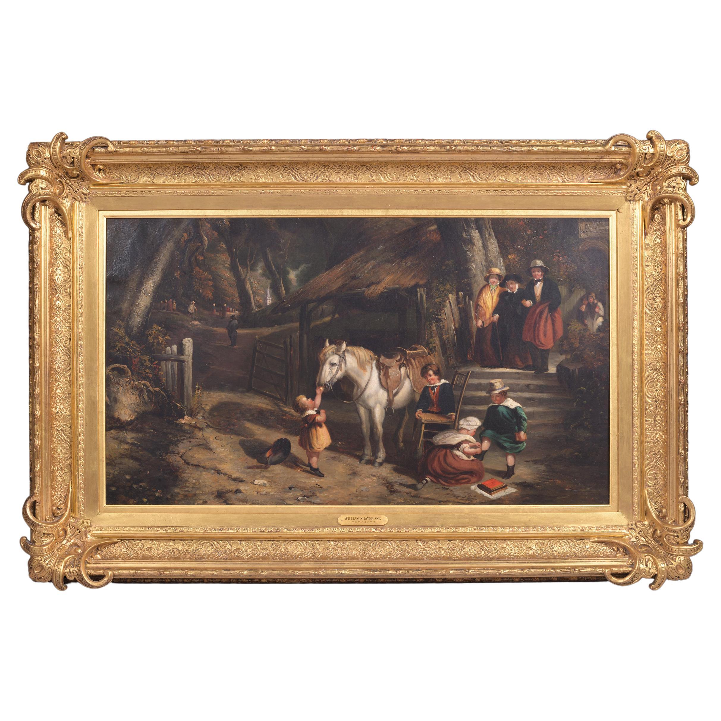 19th Century Painting Attributed to William Shayer Snr. 'British', 1787-1879 For Sale