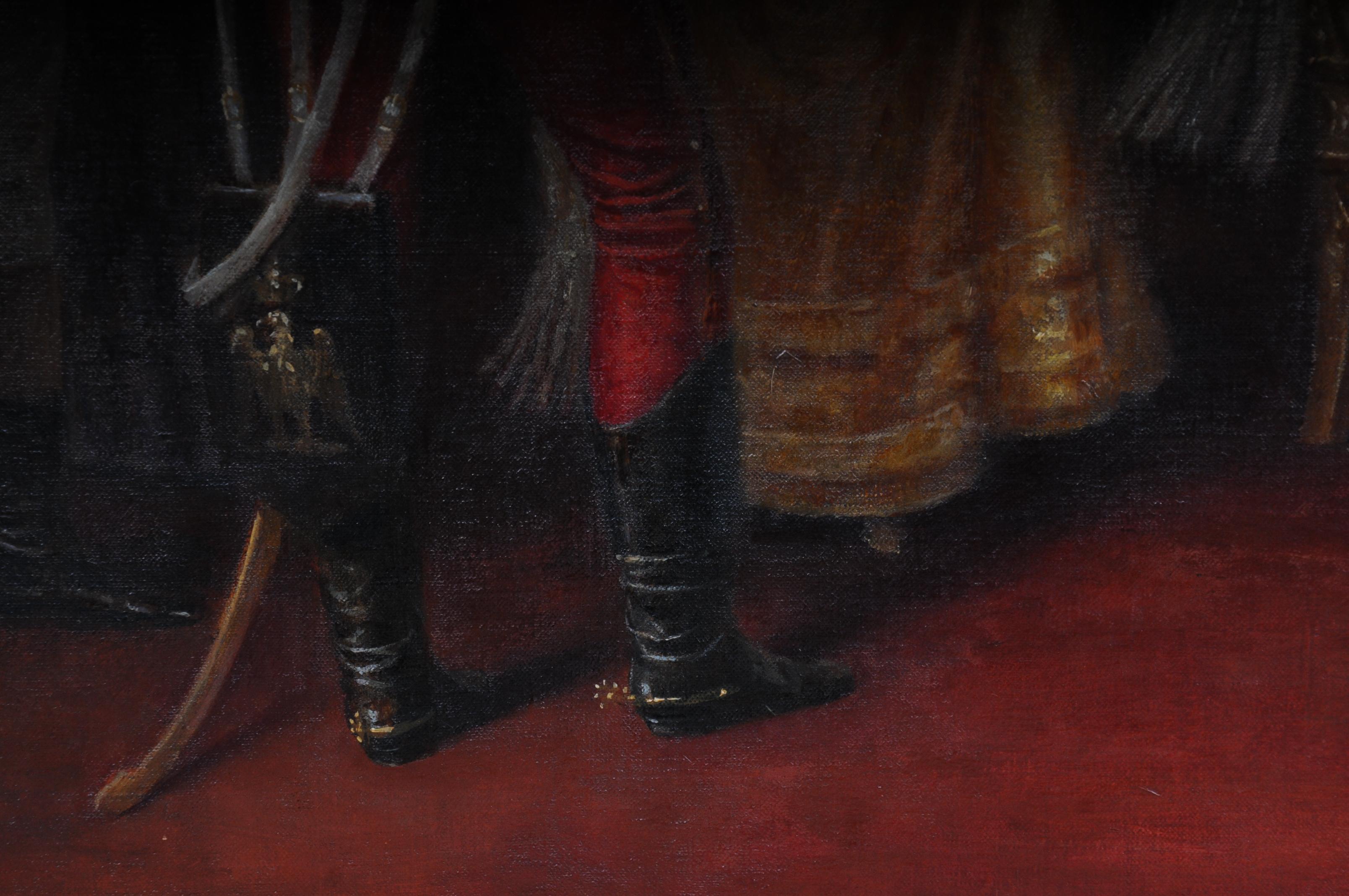 Gemälde von A. Zoffoli, Audience mit der Königin, 19. Jahrhundert 6