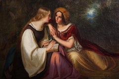 19th Century Painting by Francis Philip Stephanoff of Pious Maidens