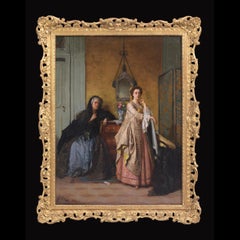 19th Century Painting by Jean Carolus, Belgium Romanticism