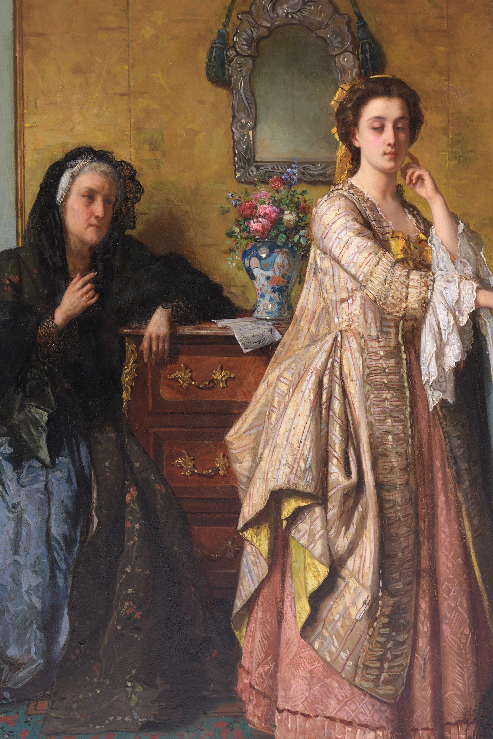 Gemälde des 19. Jahrhunderts von Jean Carolus, belgische Romantik (Französisch) im Angebot