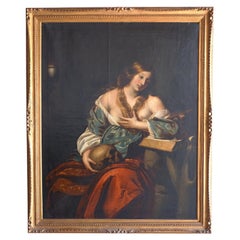Peinture du 19e siècle représentant la Madeleine 