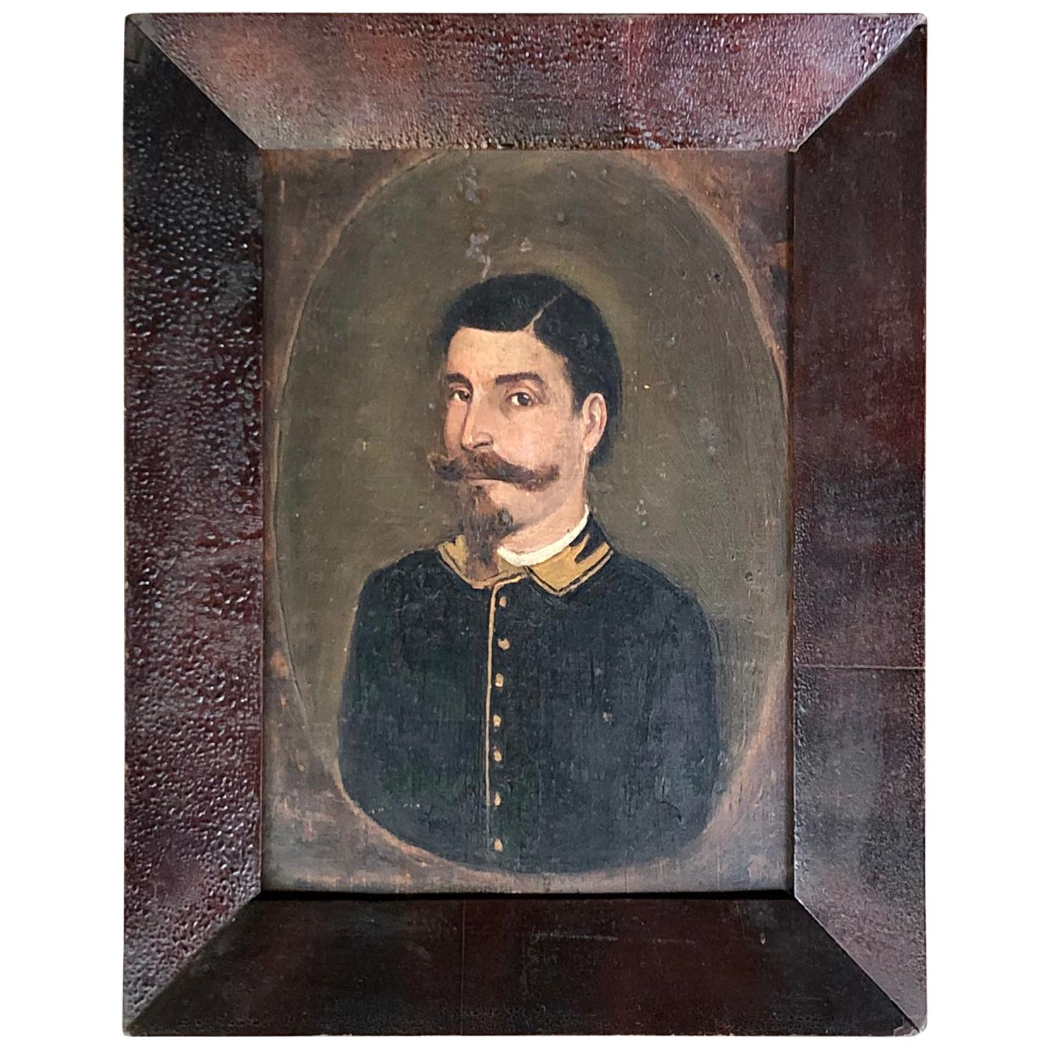 19th Century Painting of a Man in a Military Uniform