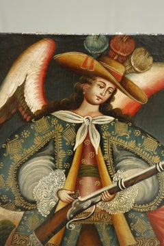 19th century painting of a Spanish colonial Angel