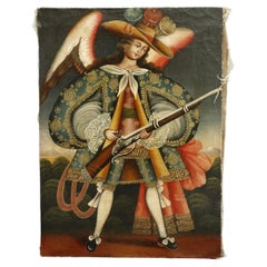 19th century painting of a Spanish colonial Angel
