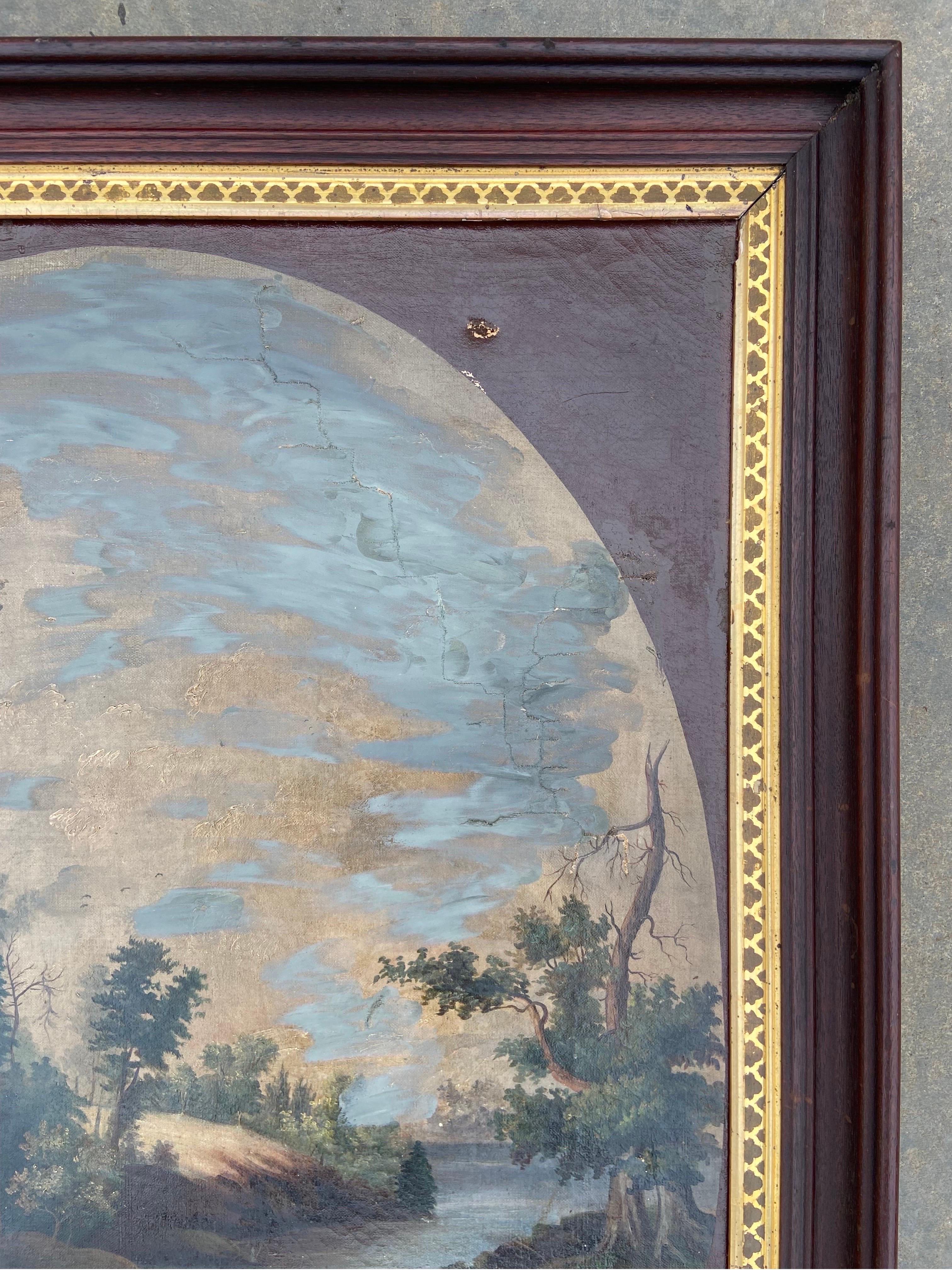 Aesthetic Movement 19th Century Painting of California Style of Albertus Del Orient Browere, Framed