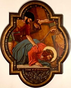 19th-century painting of Jesus Christ on the Via Crucis Way of the Cross