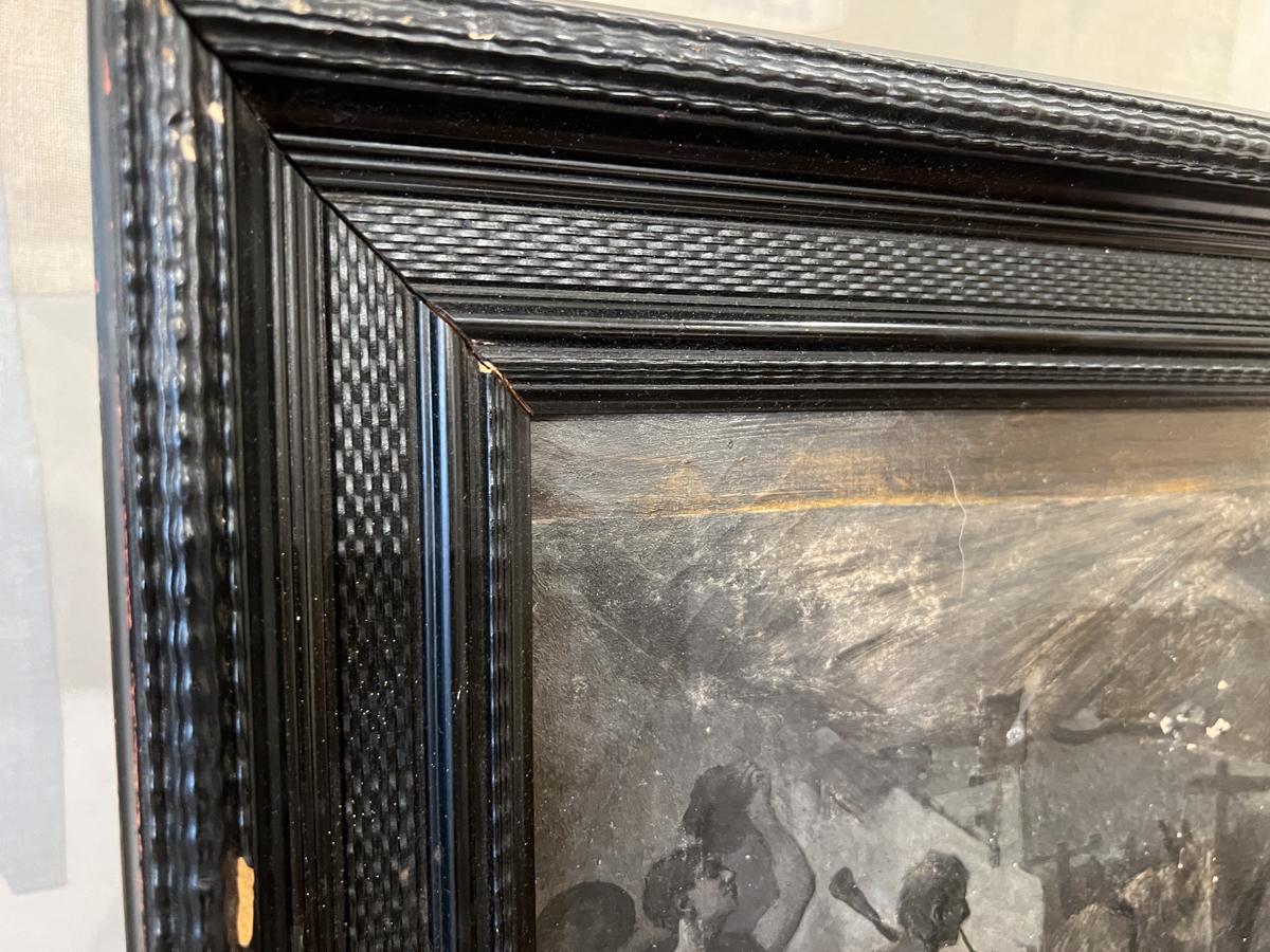 French 19th Century Painting of Nativity from Reims France For Sale
