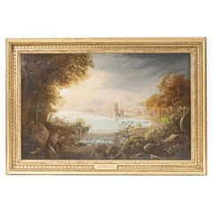 19th Century painting of Ross Castle, Killarney by William Sandler