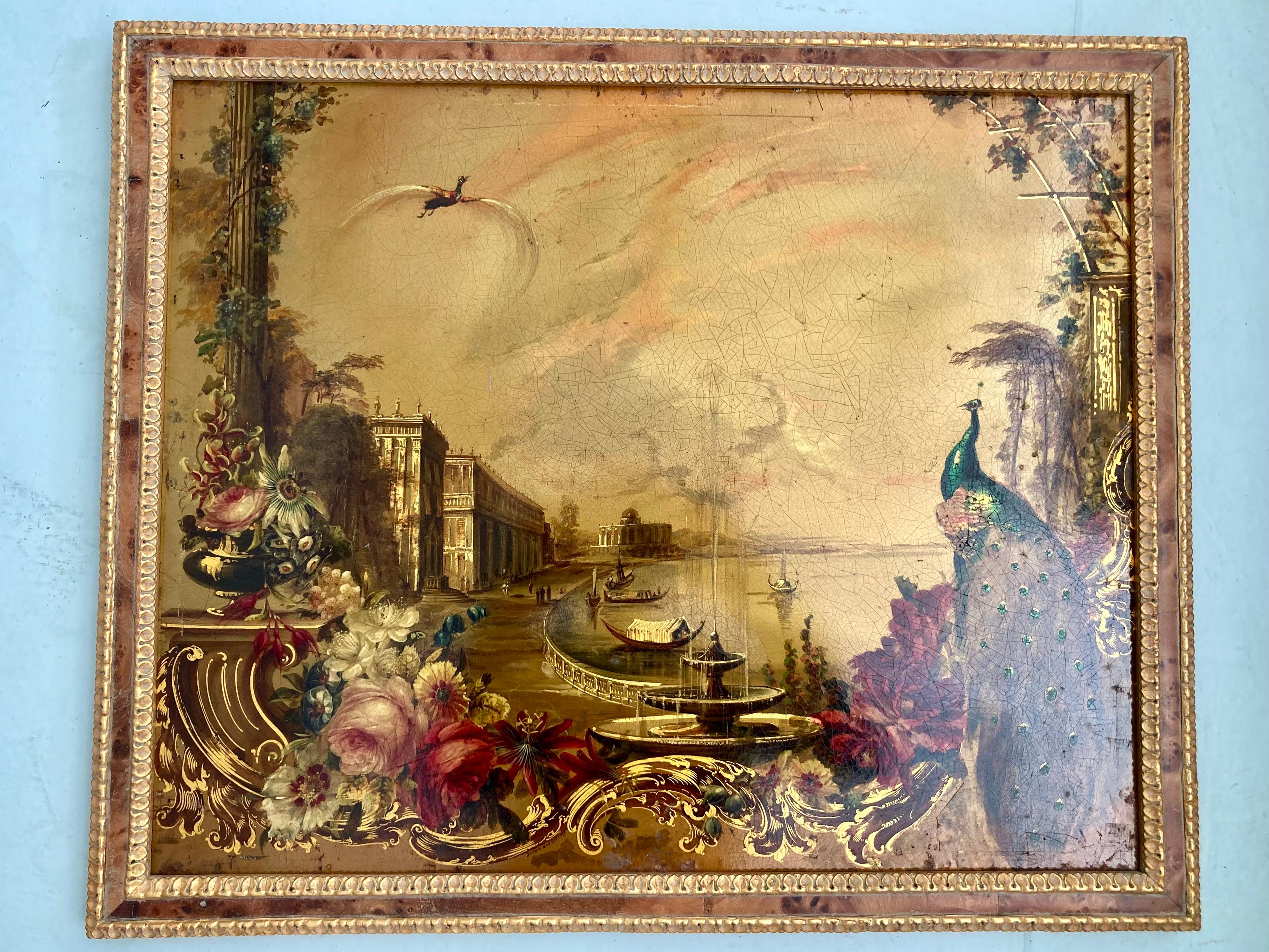 Autre Tableaux du XIXe siècle Jennens and Bettridge - une paire en vente