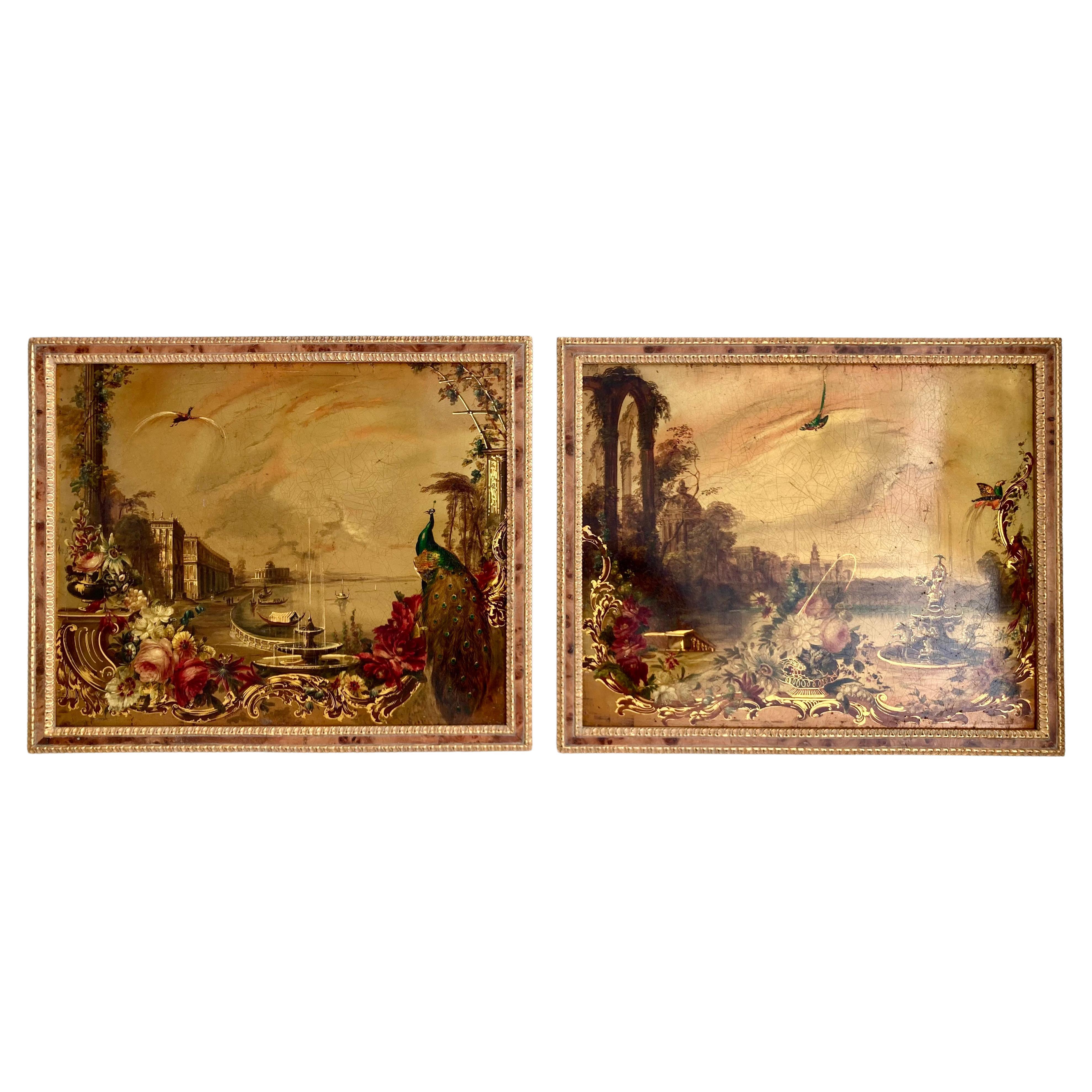19th Century Paintings Jennens and Bettridge - a Pair