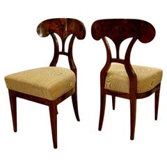 Paar Biedermeier-Beistellstühle des 19. Jahrhunderts, Österreich