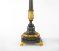 19th Century Pair Bronze Torchiers / Candelabras
