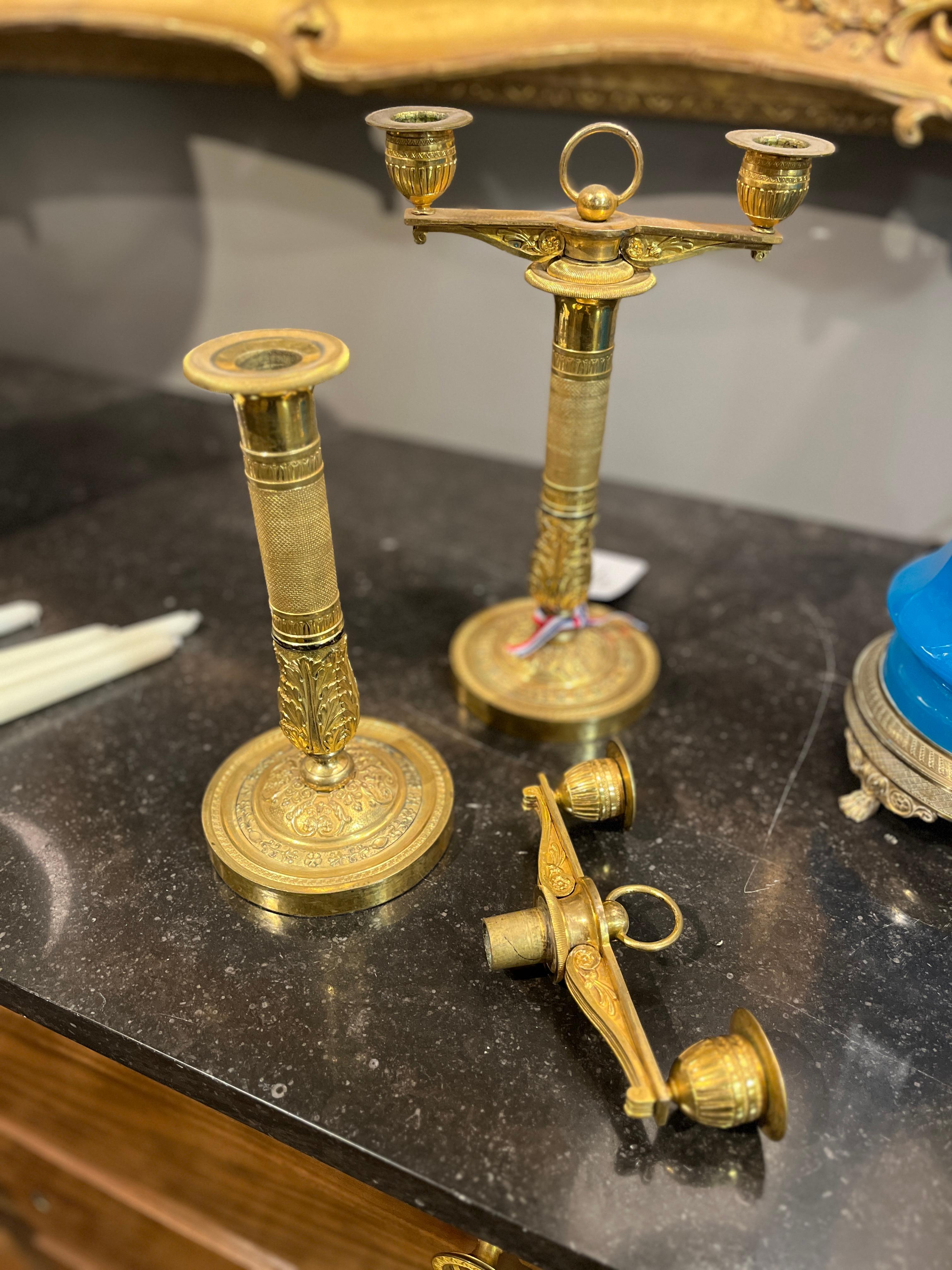 Coppia di candelabri francesi Ormalu del XIX secolo in vendita 2