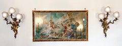 19th Century Pair Louis XV Style Gilt Bronze Appliques or Wall Lights