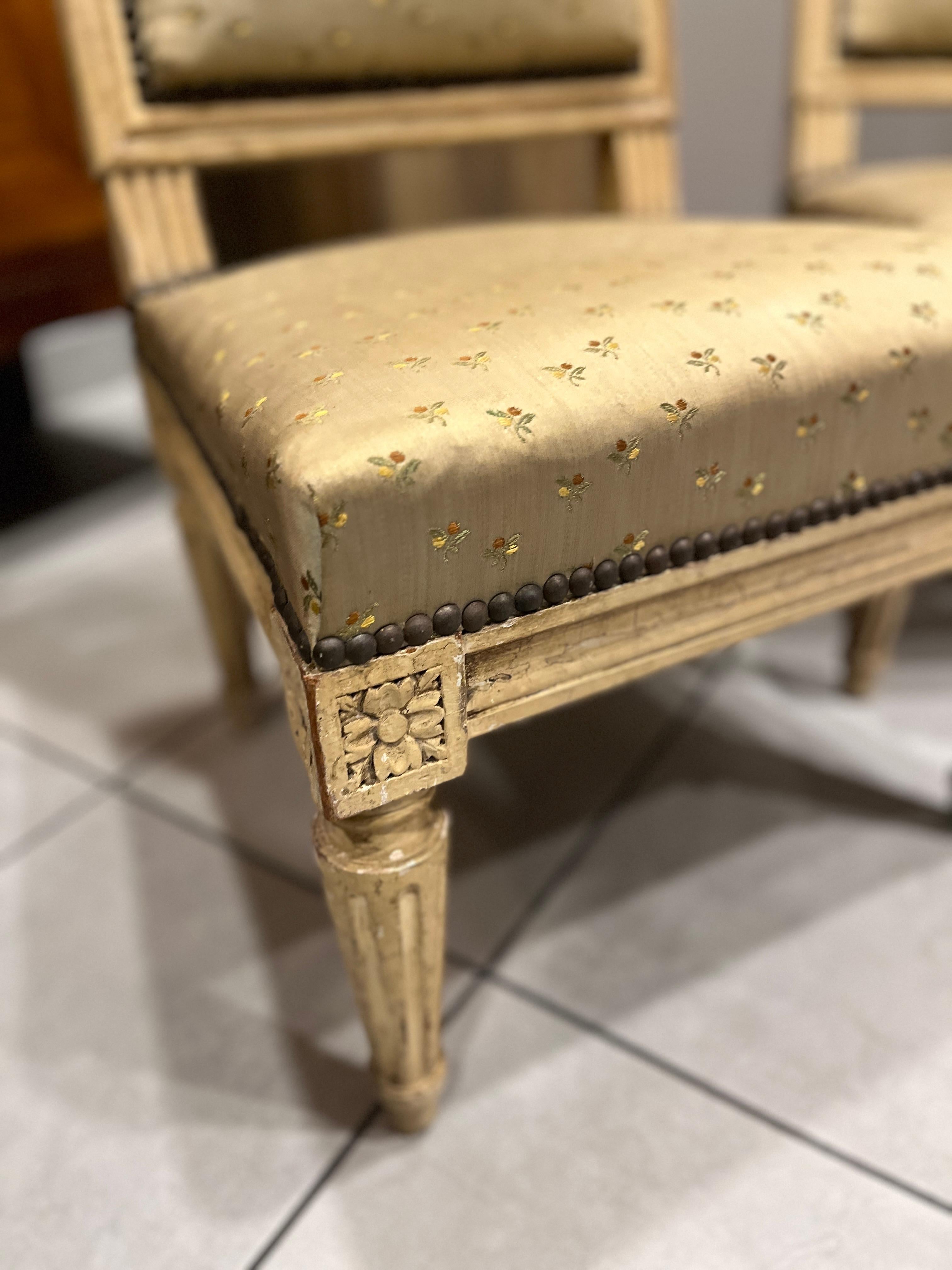 Siglo XIX Pareja de sillas infantiles estilo Luis XVI en Bueno estado para la venta en Scottsdale, AZ