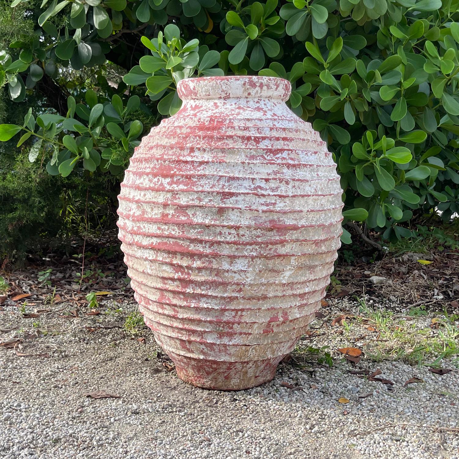 Greco Coppia di antiche urne da giardino del XIX secolo Rethimno in vendita