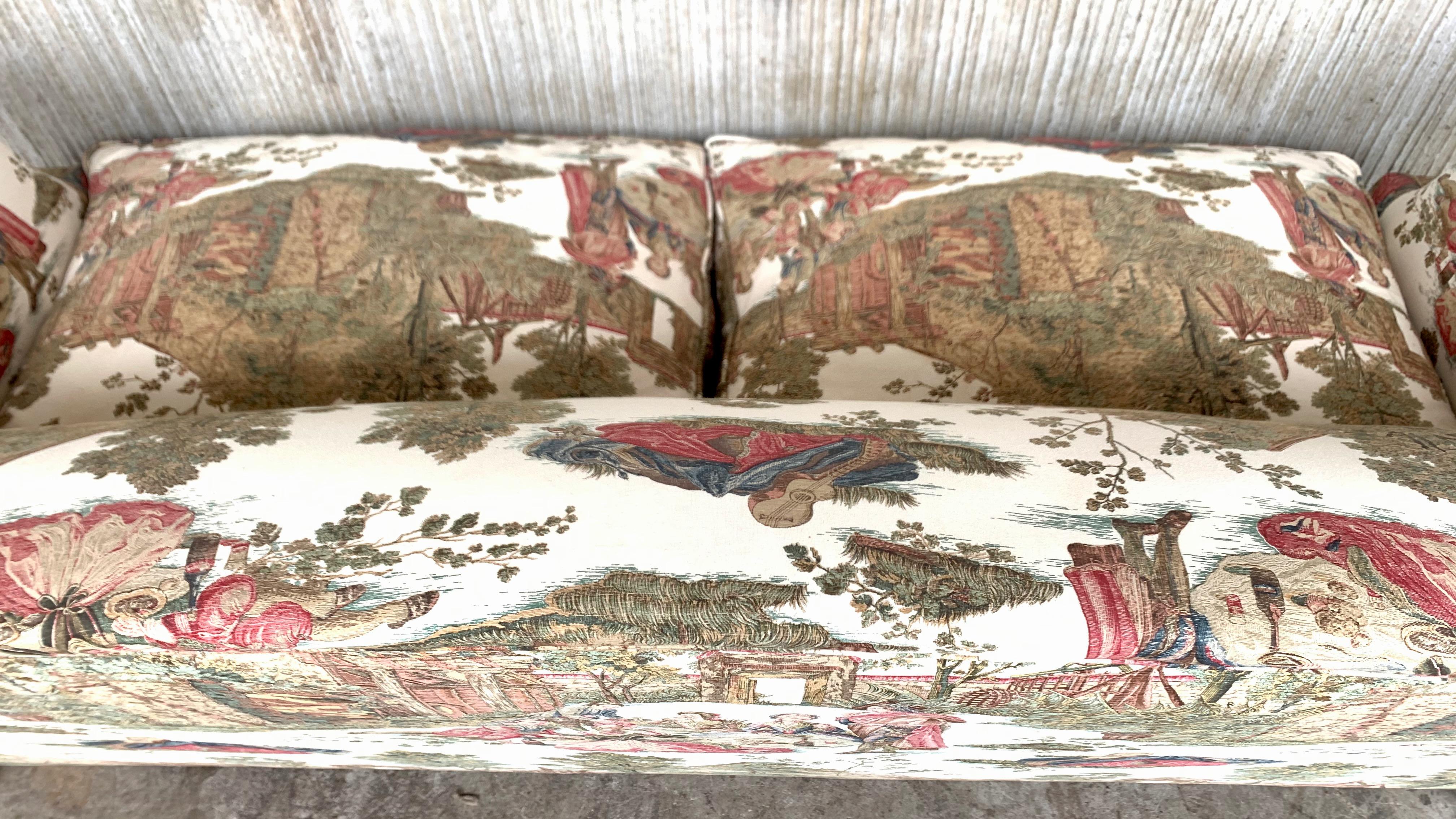 19th Century Pair of Antique Sofas in the Manner of Howard and Sons For Sale 2