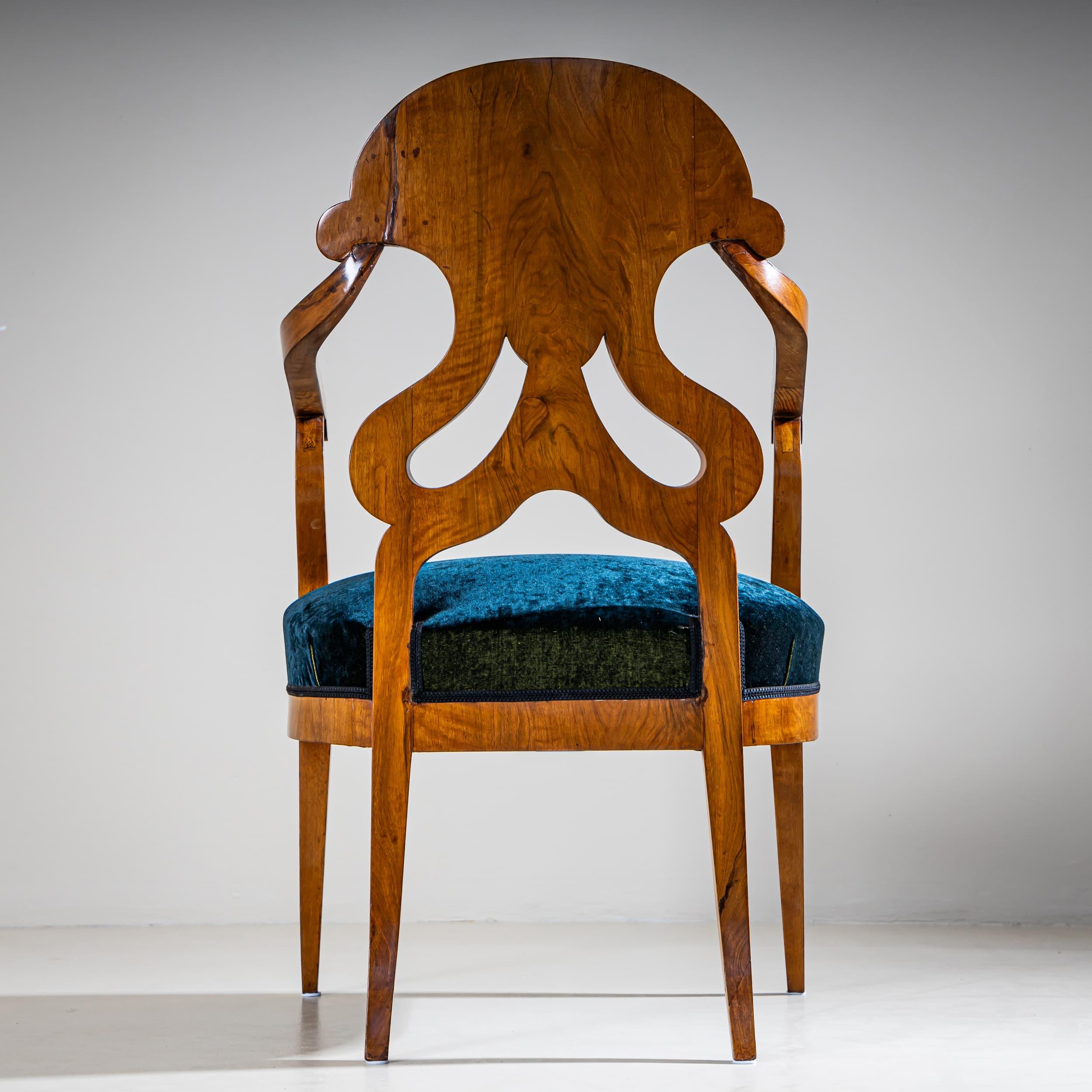 19. Jahrhundert Biedermeier-Sesselpaar, Deutschland im Zustand „Gut“ im Angebot in New York, NY