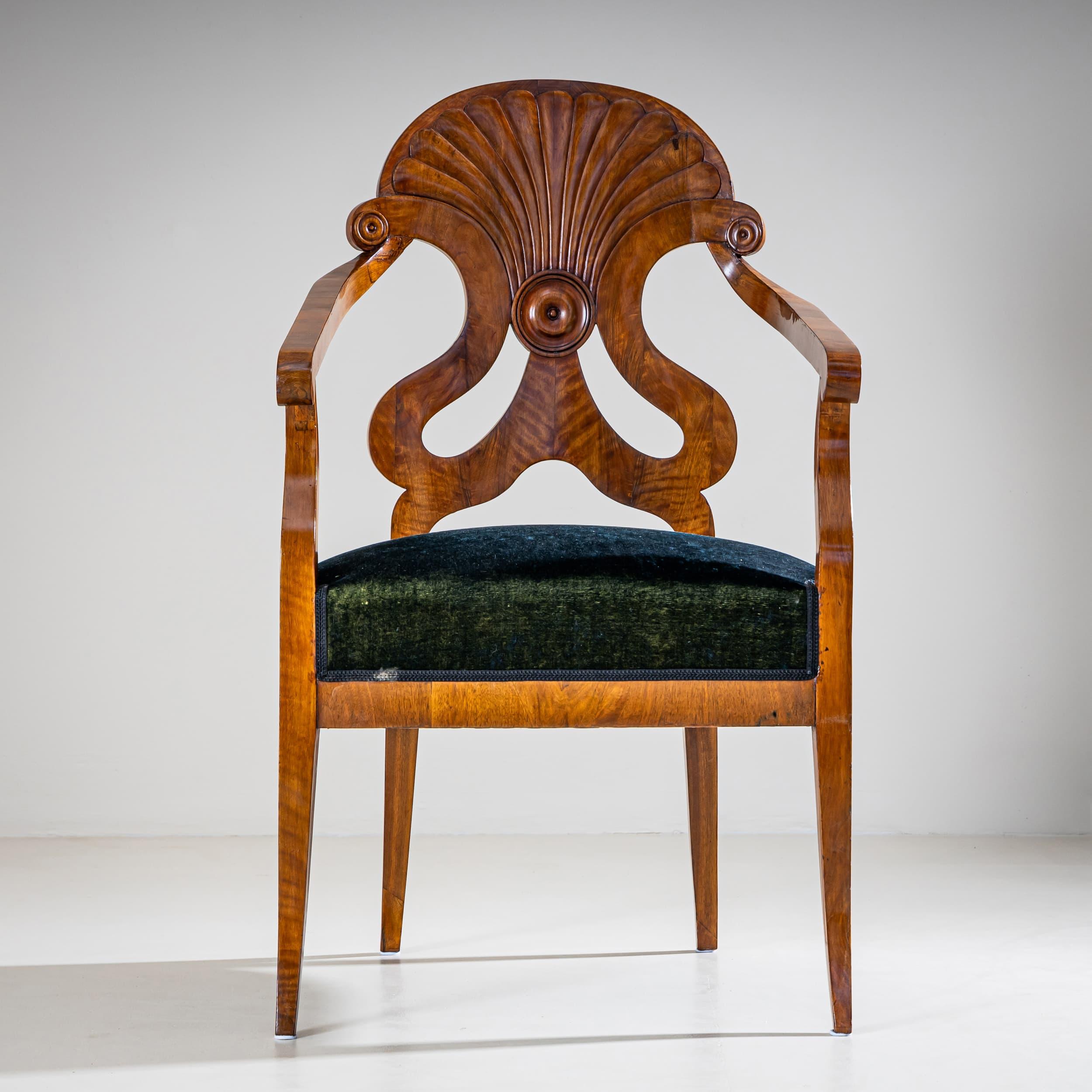 19. Jahrhundert Biedermeier-Sesselpaar, Deutschland im Angebot 1