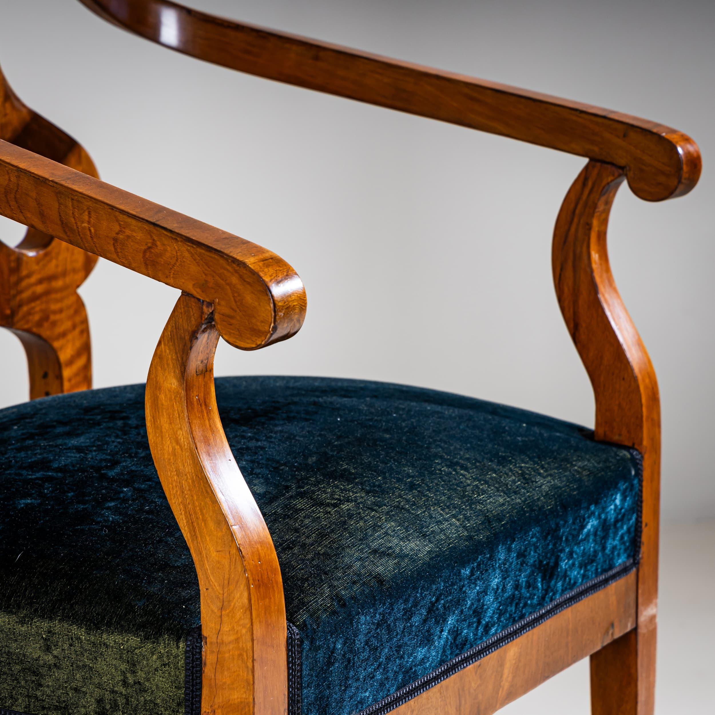 19. Jahrhundert Biedermeier-Sesselpaar, Deutschland im Angebot 2