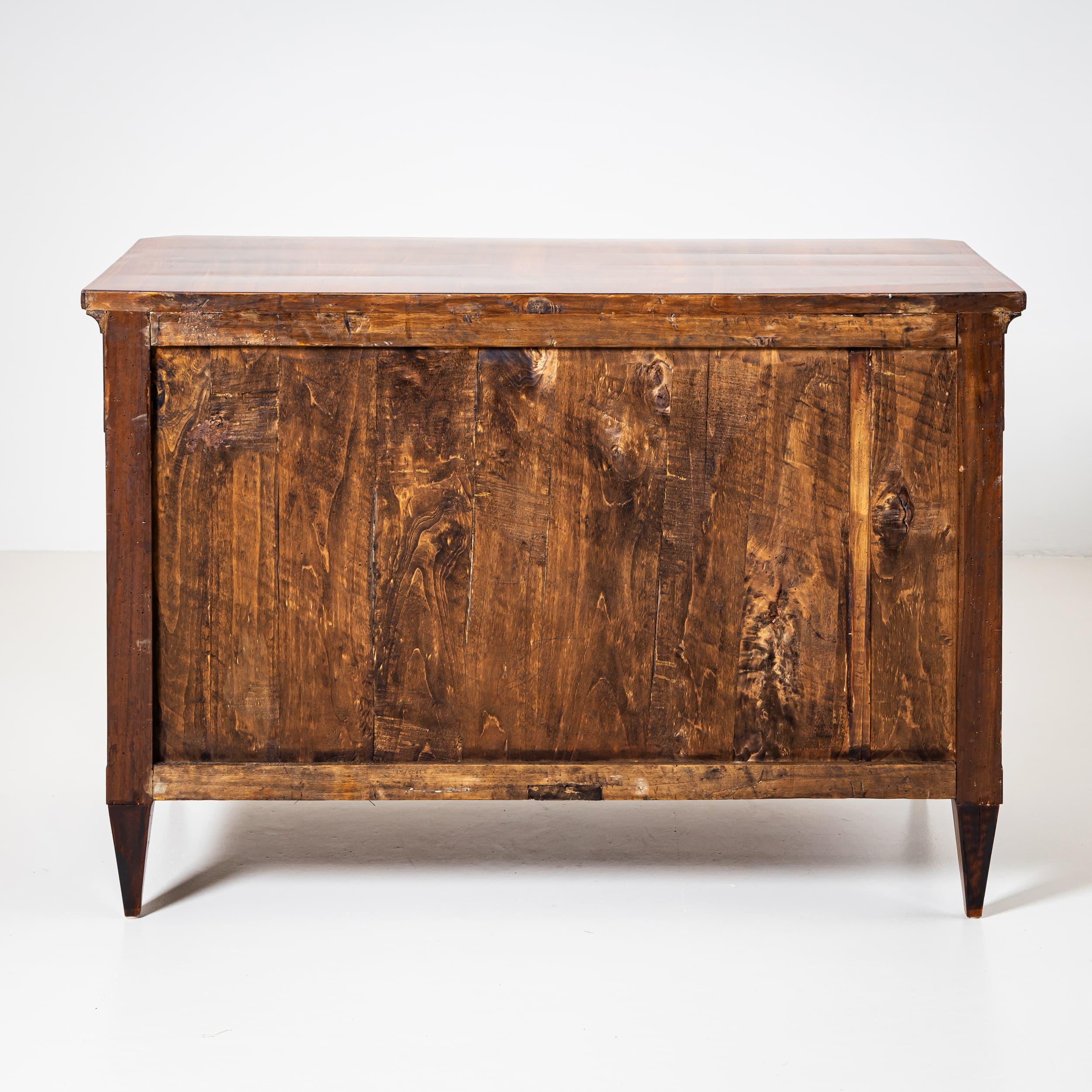 19th Century Pair of Biedermeier Chests of Drawers, Italy For Sale 6