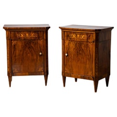 19th Century Pair of Biedermeier Nightstands, Italy