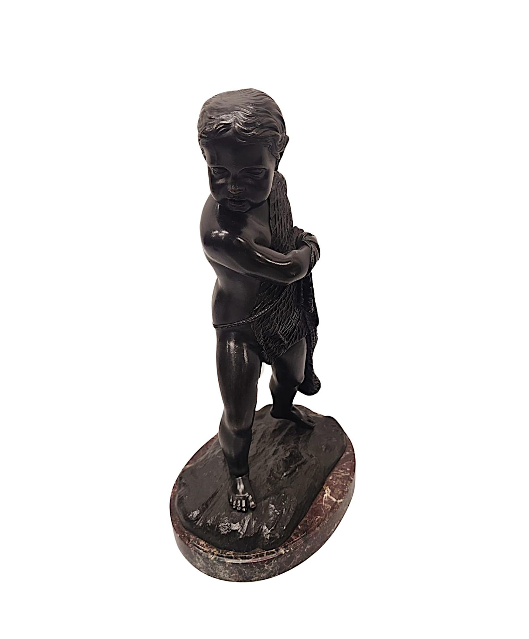 Coppia di sculture figurative in bronzo del XIX secolo in vendita 4