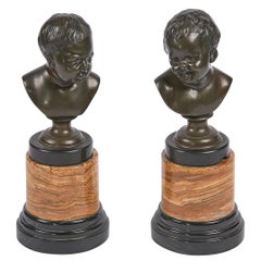 19th Century Pair of Bronze Figural Sculptures