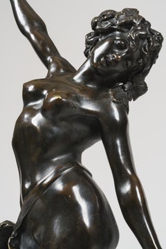 19th Century Pair of Bronze Statues after Models by Clodion
