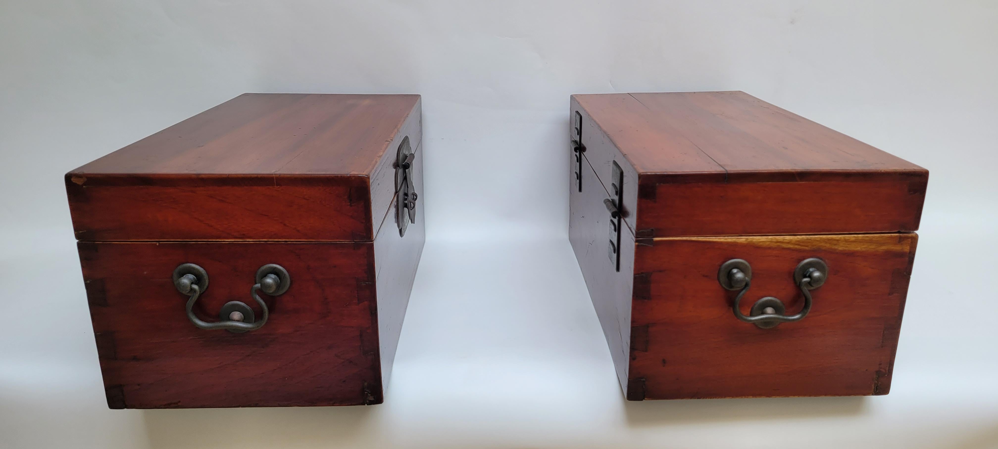 19th Century Pair of Camphor Boxes For Sale 1