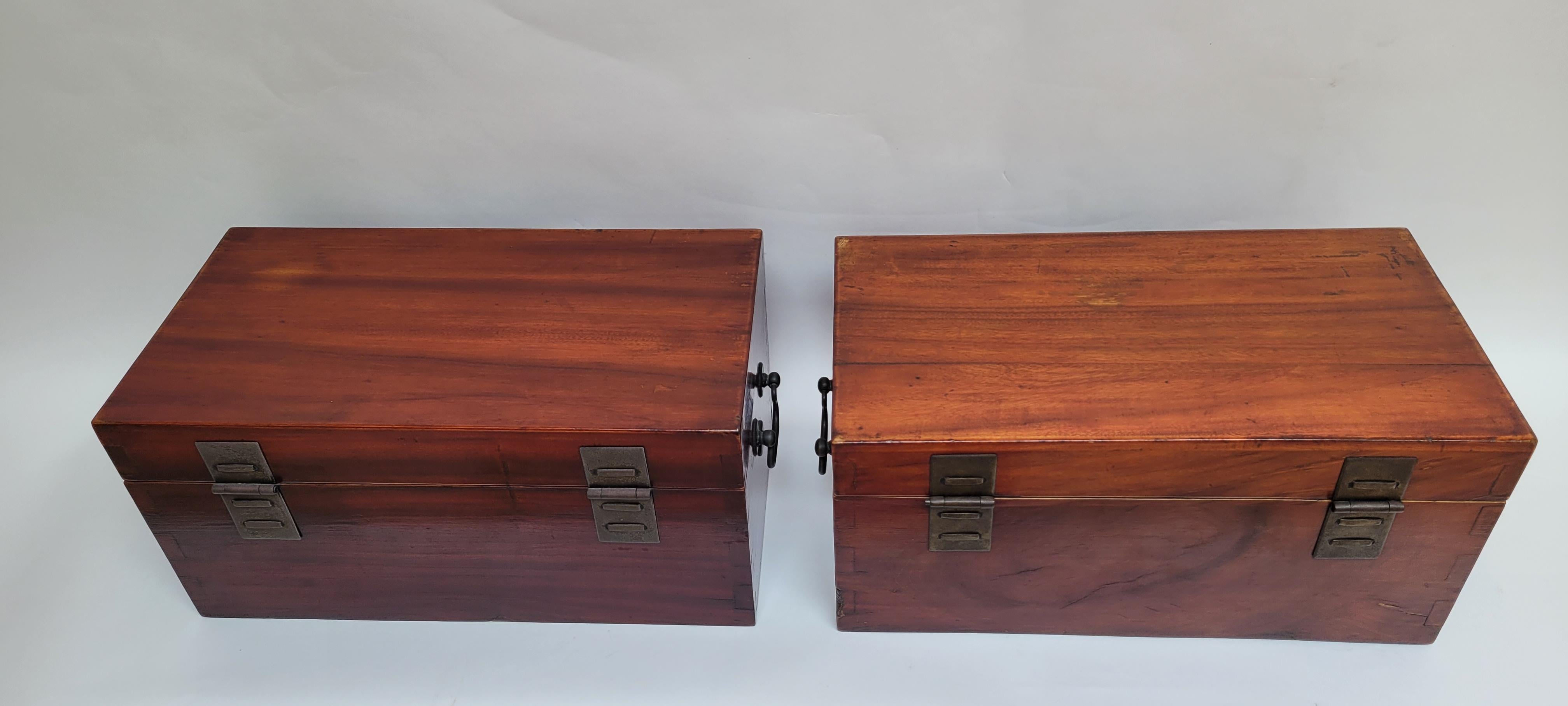 19th Century Pair of Camphor Boxes For Sale 2
