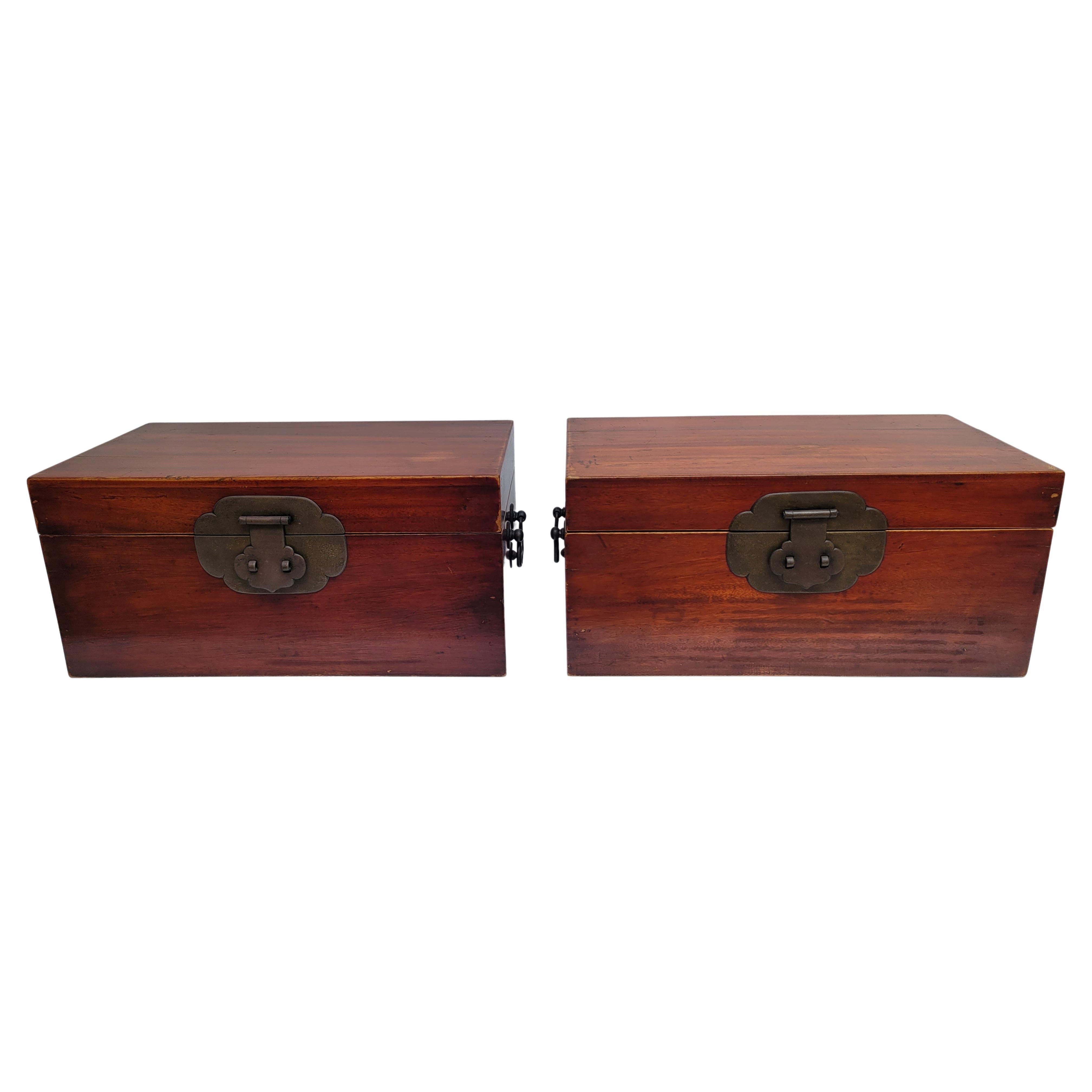19th Century Pair of Camphor Boxes For Sale
