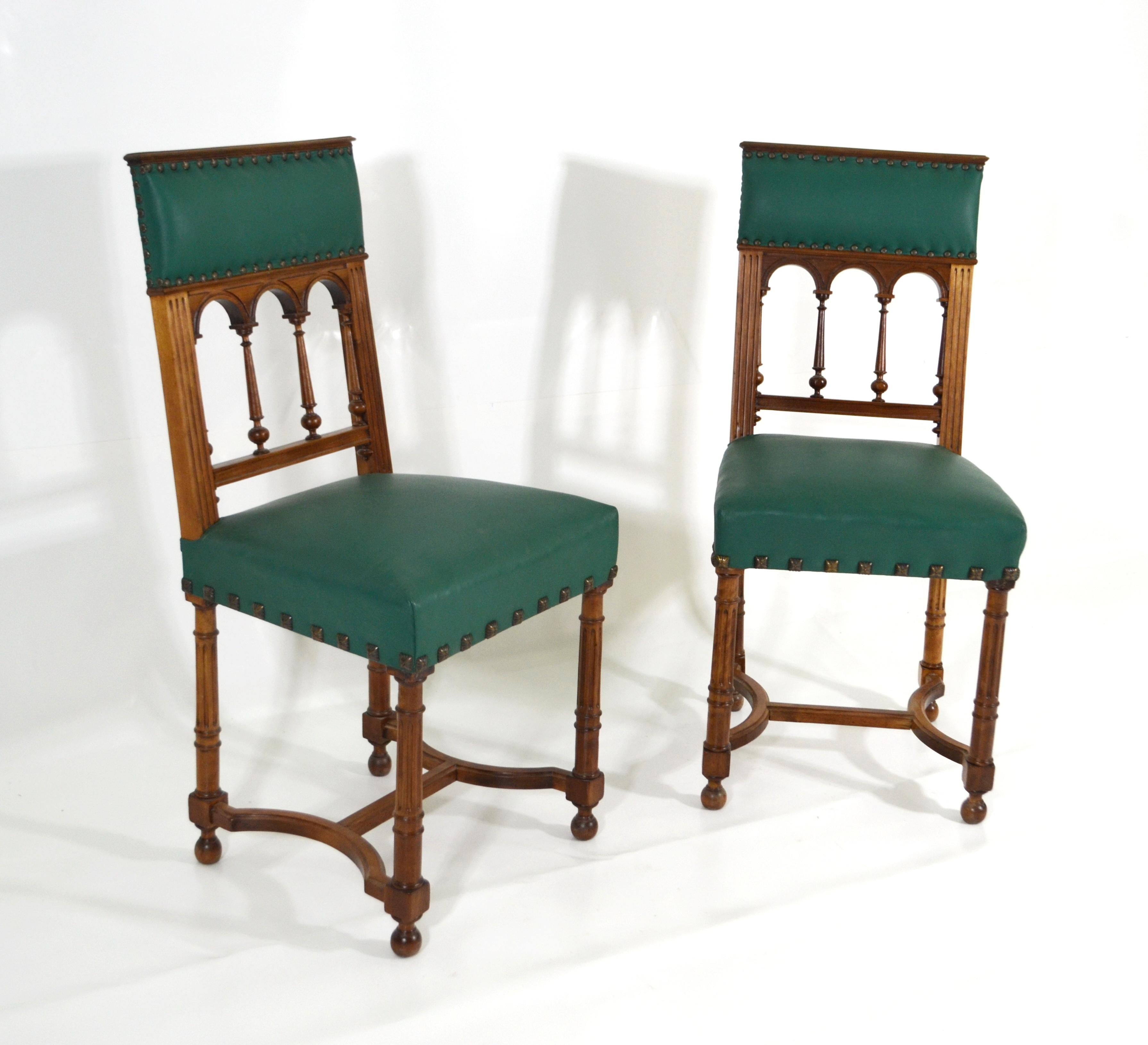 19th Century Pair of Catalan Accent Chairs 7