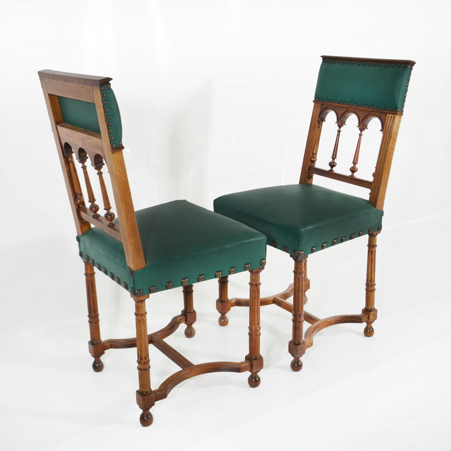 19th Century Pair of Catalan Accent Chairs 1