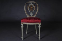 19th Century Pair of Chairs Louis Seize XVI, 1880